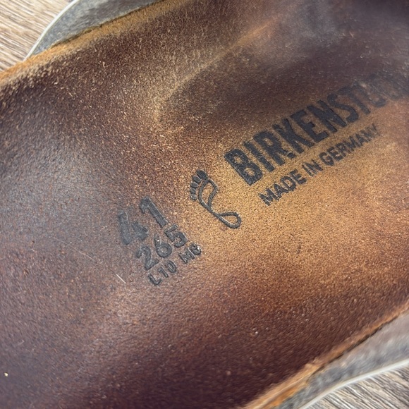 Birkenstock MAYARI  Silver Cross-Strap Sandals 41 (US 10-10.5) - Picture 8 of 9